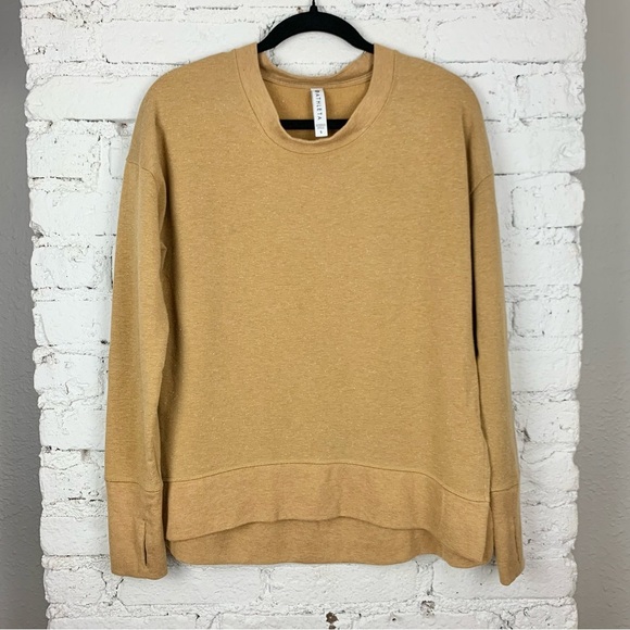 Athleta Balance Pullover Crew Neck Sweater Tuscan Gold Small - Picture 5 of 14